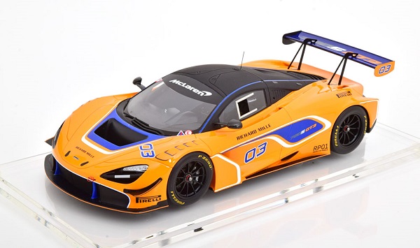 Модель 1:18 McLaren 720S GT3 №03 - orange/blue