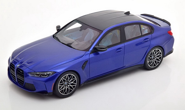 BMW M3 G80 Competition Limousine 2021 - blue met. TS0341 Модель 1:18