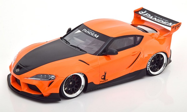 Модель 1:18 Toyota Pandem GR Supra V1.0 orange/black
