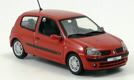 Модель 1:43 Renault Clio II, red, Phase II