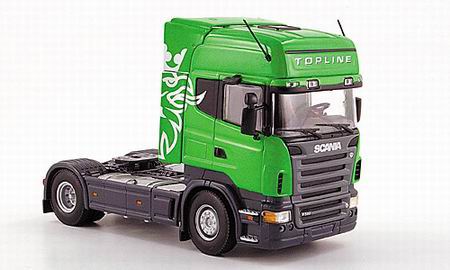 Модель 1:50 Scania R 580 Topline - green