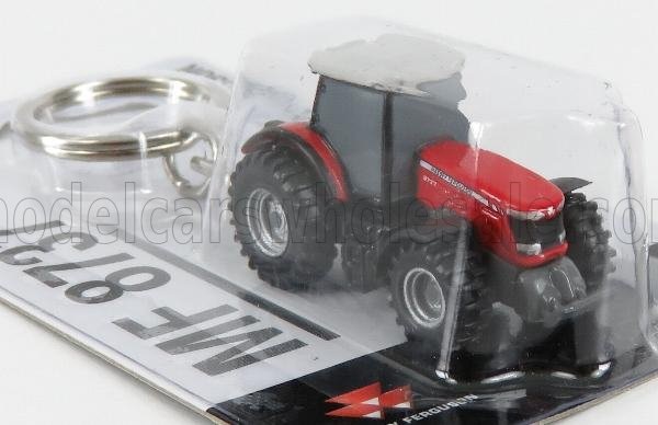 Модель 1:87 MASSEY FERGUSON Portachiavi - Keyring Mf8737 Tractor (2017), Red Grey
