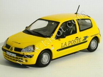 renault clio ii «la poste» - yellow UH7711221729 Модель 1:43