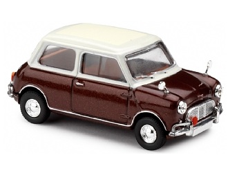 austin mini cooper s (personal car steve mcqueen) - brown met/cream VA02533 Модель 1:43