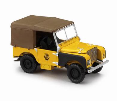 land rover series i «aa» road service - yellow black brown VA11108 Модель 1:43