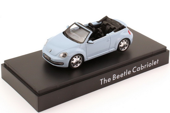 volkswagen beetle cabrio - denim-blue 5C3099300P5F Модель 1:43