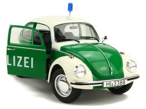 Volkswagen Käfer 1303 «Polizei» - white/green S1800504 Модель 1:18