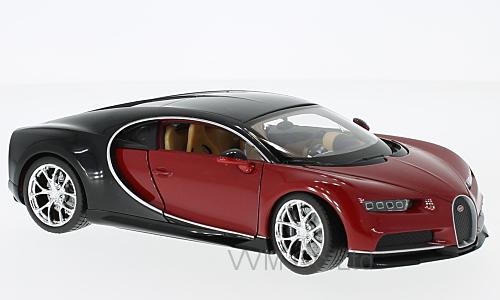 Модель 1:24 Bugatti Chiron - red/black