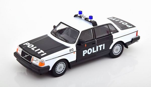 volvo 240 gl politi (Полиция Норвегии) 1986 24102WPN Модель 1:24