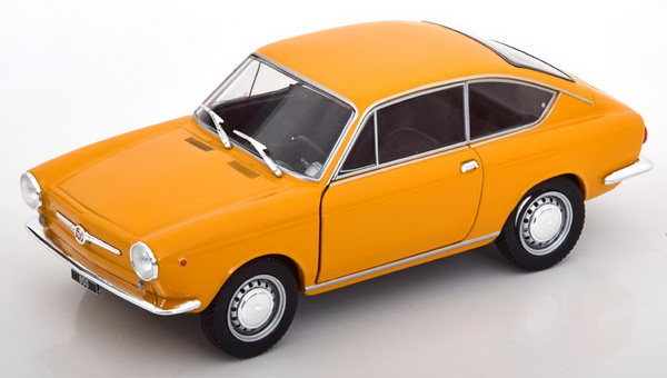 fiat 850 coupe - 1965 - dark yellow WB124168 Модель 1:24