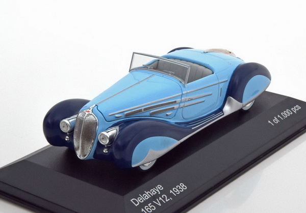 Модель 1:43 Delahaye 165 V12 - 2-tones blue (L.E.1000pcs)