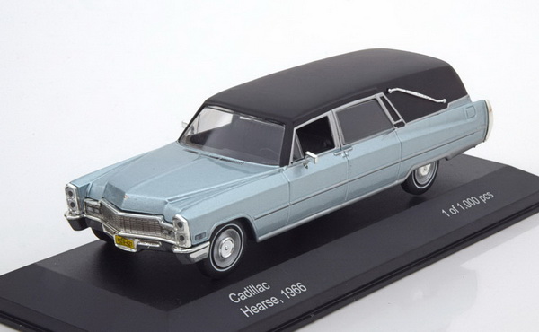 Модель 1:43 Cadillac Hearse (катафалк) - light blue met/black (L.E.1000pcs)
