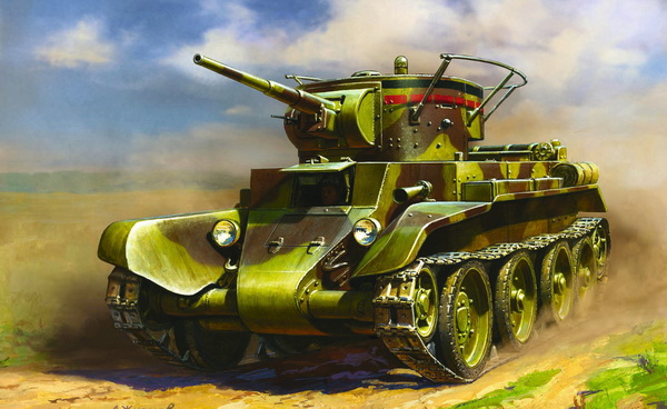 Модель 1:35 БТ-7 Советский лёгкий танк KIT